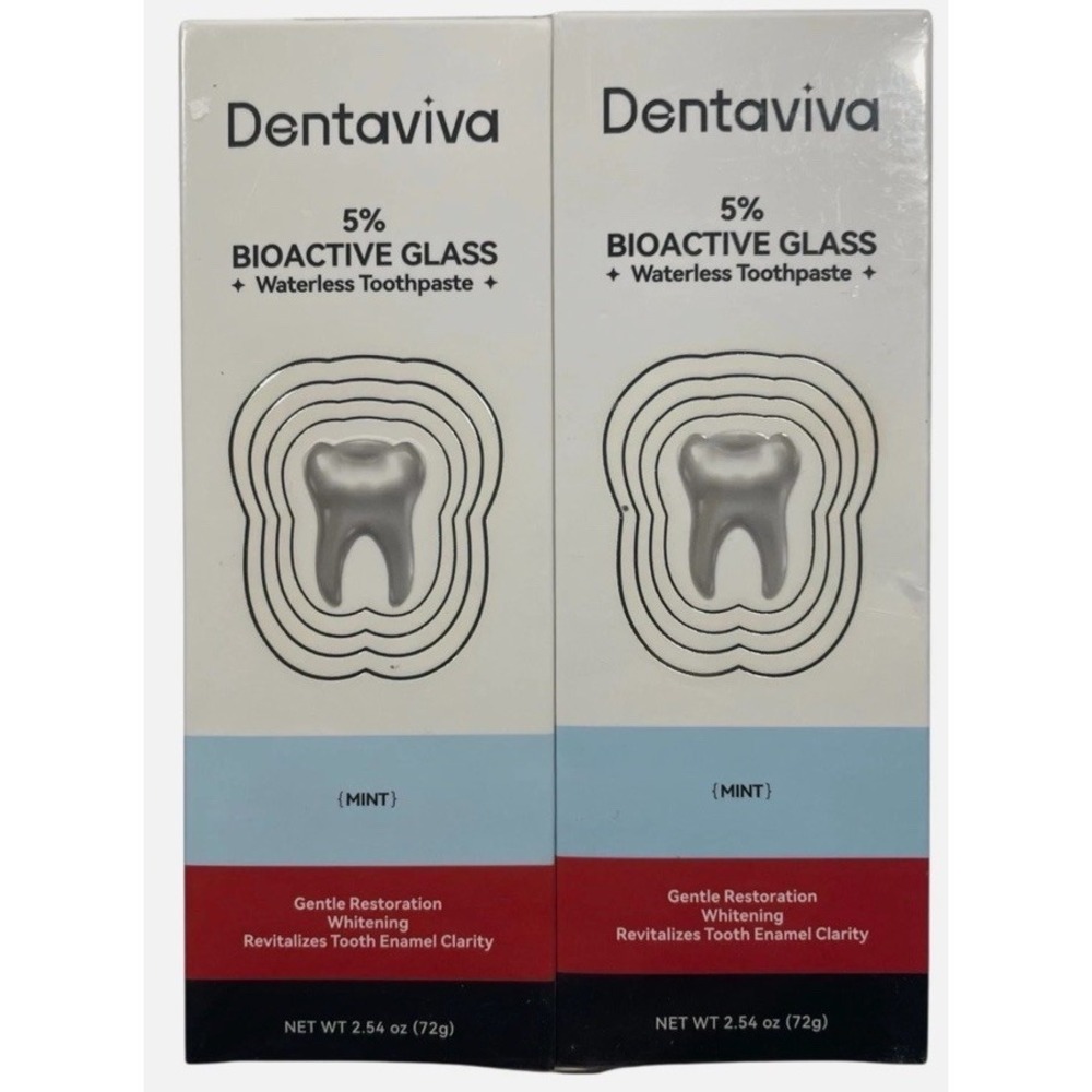 Dentaviva Waterless Toothpaste - Mint - 2 PACK - 2.54 oz each - Exp 12/27